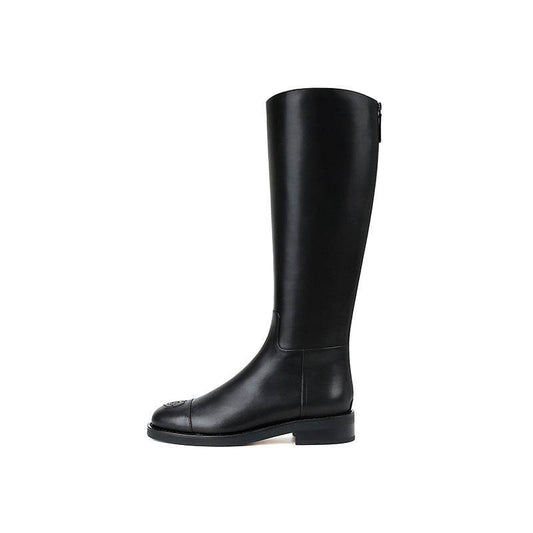 The New Back Zipper Is Thin And Tall But Knee Boots - Mubimart
