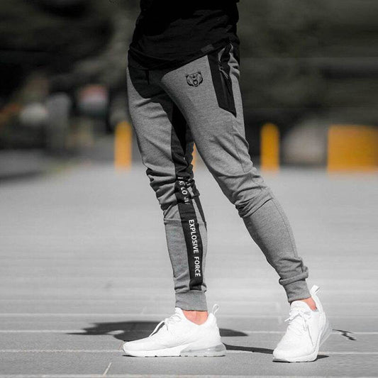 Muscle brothers solid color sweatpants - Mubimart