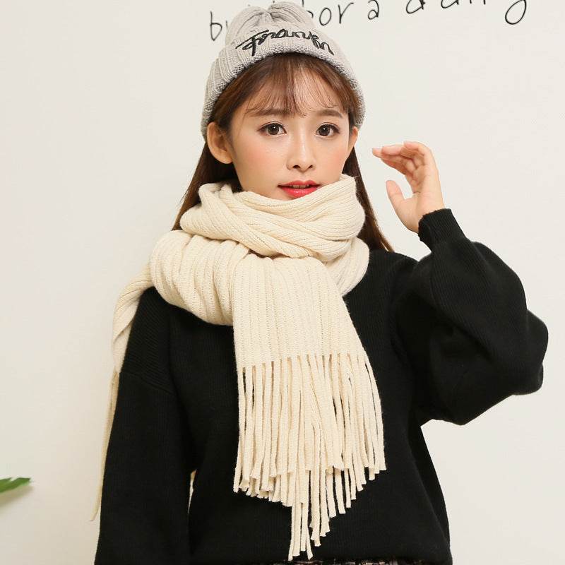 Winter Versatile Students Thickened Warm Scarves - Mubimart