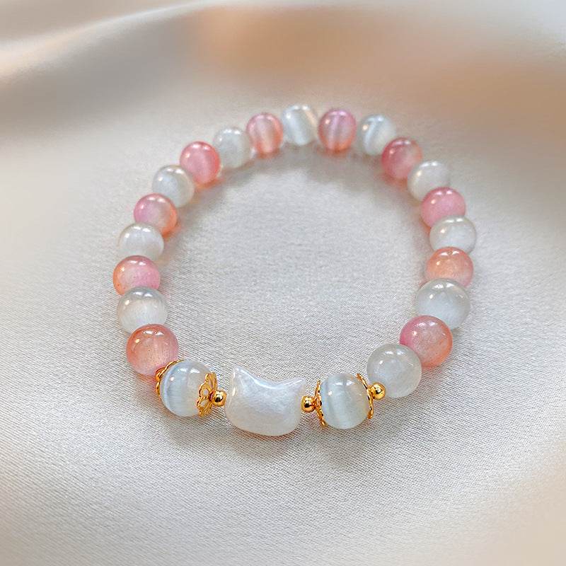 Colorful Sweet Beaded Bracelet For Women Special-interest Design - Mubimart