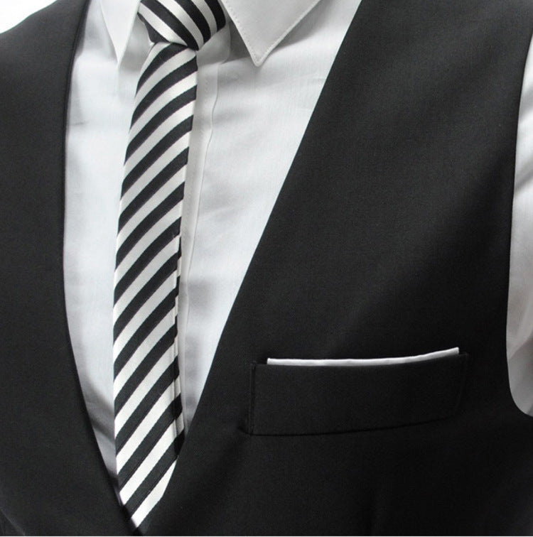 Men's Suit Vest Hairstylist Korean Style Slim