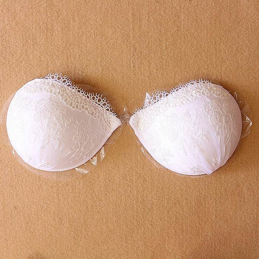 Lace Invisible Bra Patch Embroidered Strapless Silicone Underwear - Mubimart