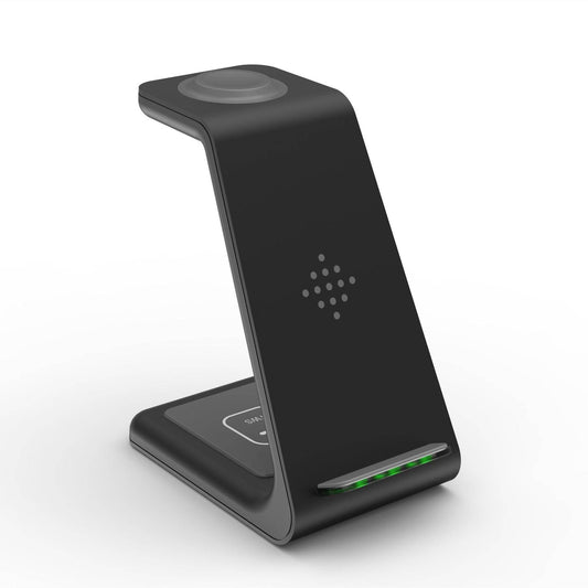 3 In 1 Fast Charging Station Wireless Charger Stand Wireless Quick Charge Dock For Phone Holder - Mubimart