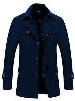 Autumn and Winter New Men's Woolen Coat Men - Mubimart