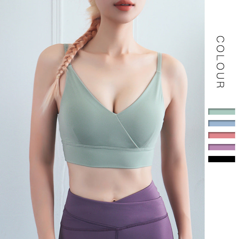 Breathable sports bra women - Mubimart -  