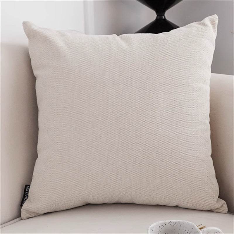 Jacquard Pillow Cover Lumbar Support Pillow - Mubimart