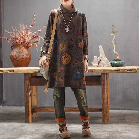 Loose plus size long sleeve pullover - Mubimart