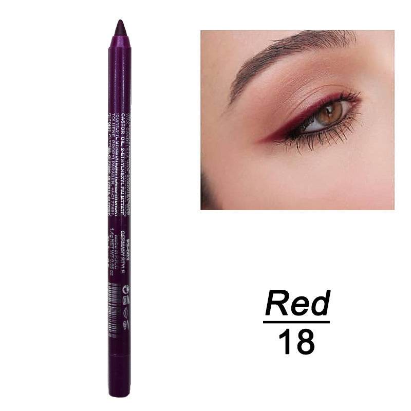 Eyeliner Dual Use Gel Eyeliner Pen For Long Lasting Waterproof And Sweat Proof - Mubimart