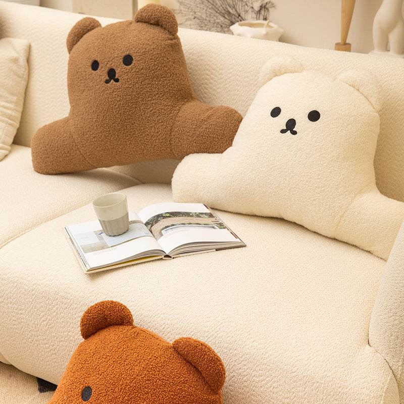 Lumbar Seat Cushion Bear Pillow - Mubimart