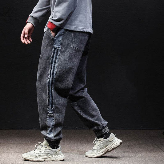 Fallwinter Tooling Jeans Mens Loose Harem - Mubimart