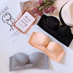 Girl Wireless Push Up Bra Strapless Invisible Sexy Fashion Underwear Female Small Size Thickened - Mubimart -  