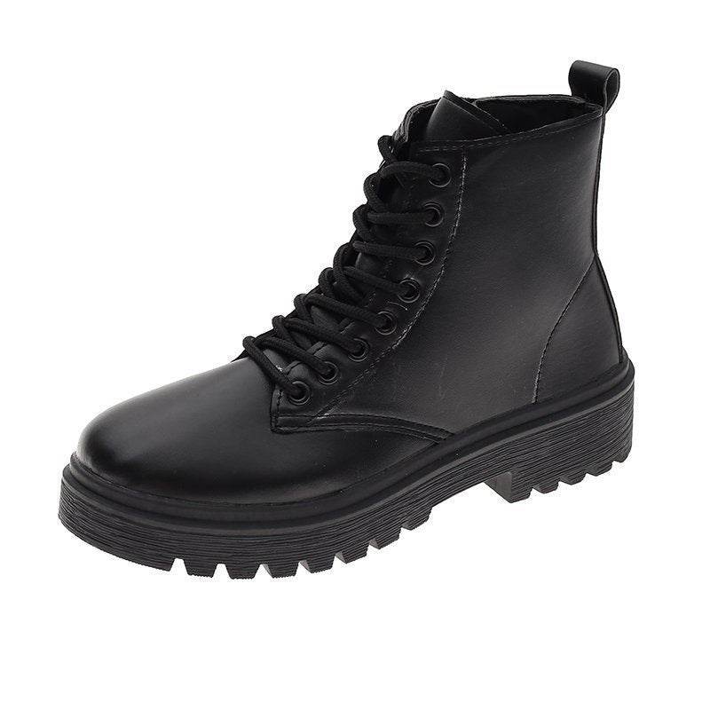 New Black Handsome Boots Women - Mubimart