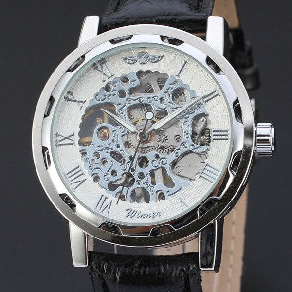 Hollow Mechanical Watch Men's And Women's Watches Foreign Trade Mechanical Watches - Mubimart