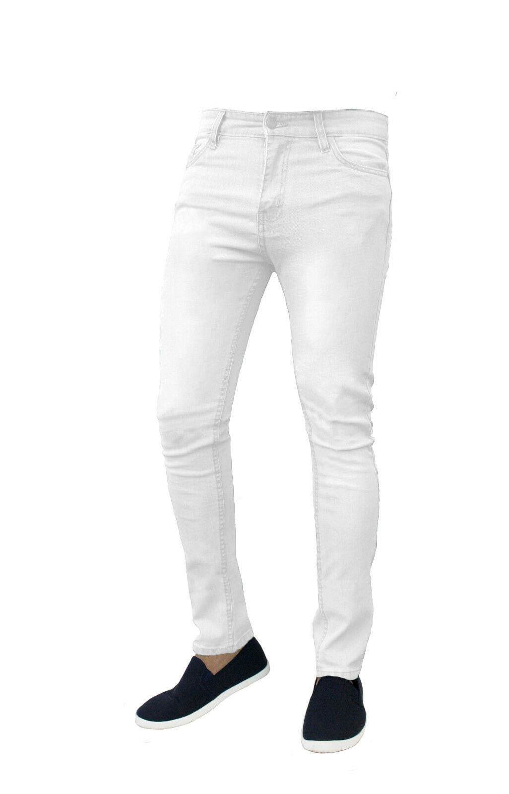 Stretch skinny slim-fit jeans pants - Mubimart