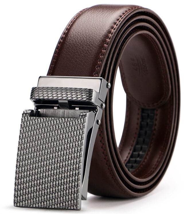Adjustable Holeless Leather Belts - Mubimart