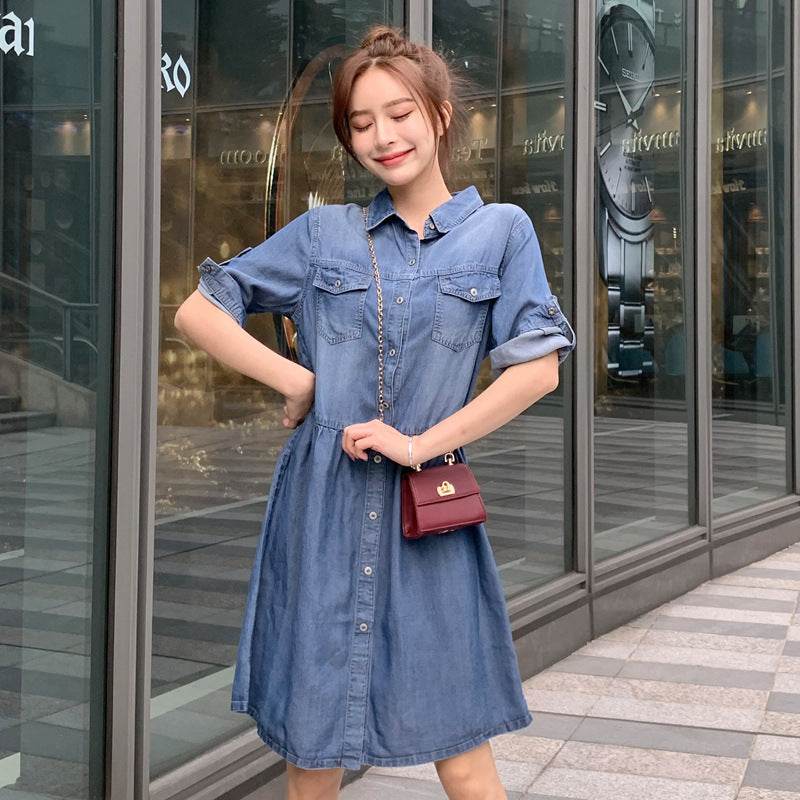 denim dress - Mubimart