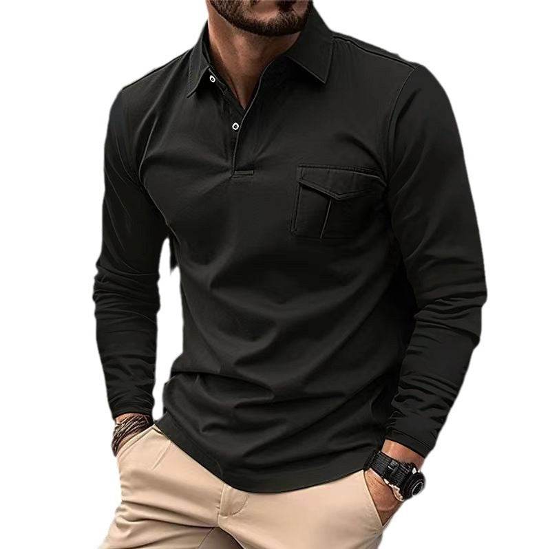 Casual Polo Collar Sports Polo Shirt - Mubimart