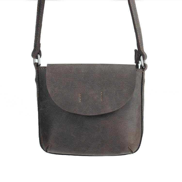 Retro Simple Leather Crossbody Bag For Women - Mubimart