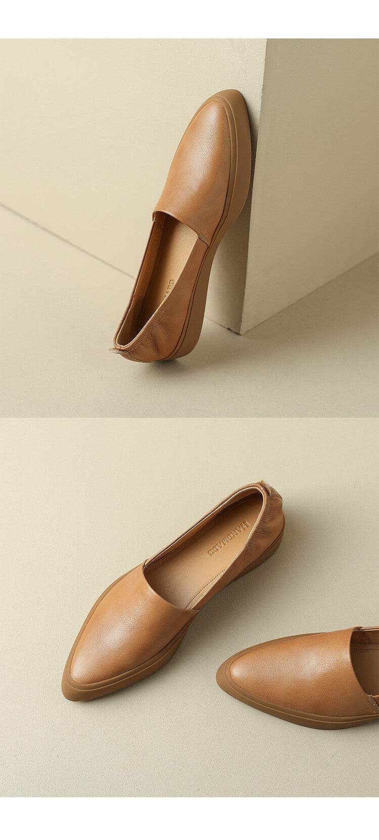 Flat Pointed Toe Pumps Female Platform Loafers - Mubimart