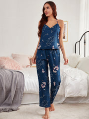 Ladies Long Home Pajama Set - Mubimart -  