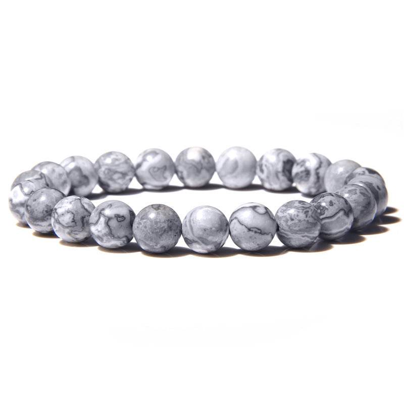 Natural Stone Beads Bracelet Men - Mubimart