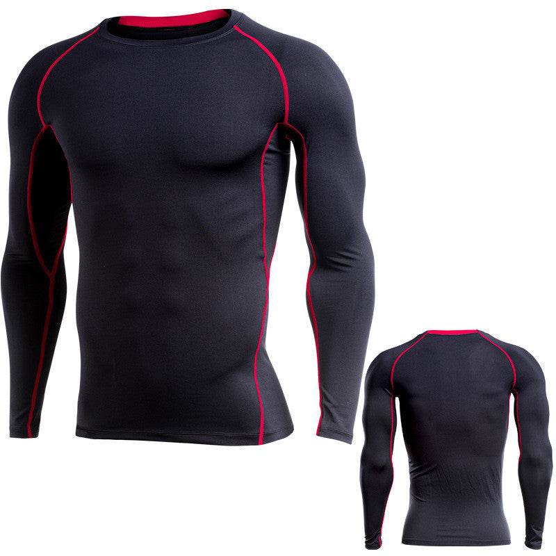 Long-sleeved workout clothes quick-drying T-shirt - Mubimart