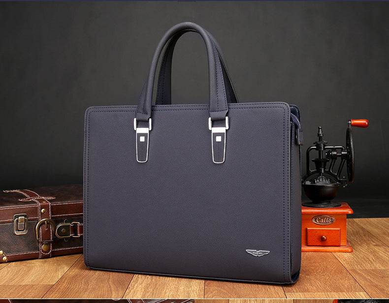 Men's Handbag Business Briefcase Shoulder Messenger Official Briefcase - Mubimart