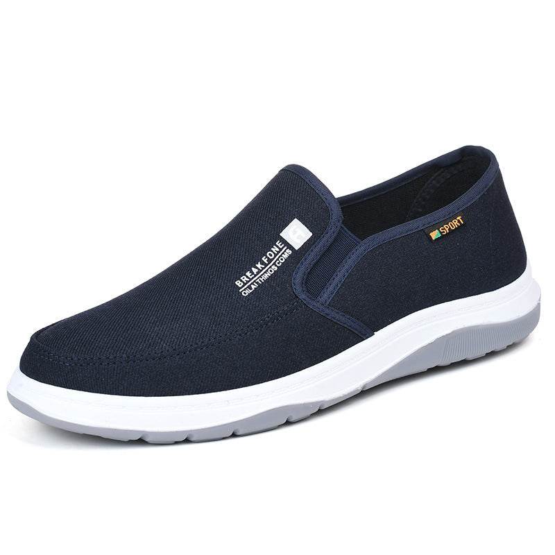 Denim Casual Shoes Slip-on Simple Slip-on Soft Bottom Work Shoes Board Shoes - Mubimart