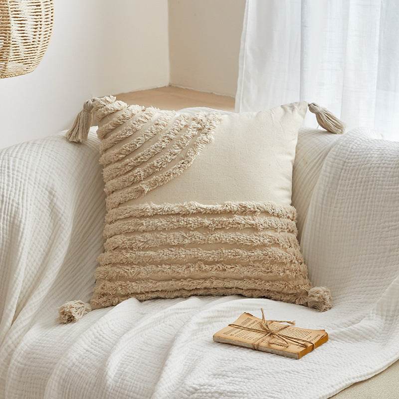 Plush Tassels And Quiet Bohemian Style Pillowcases - Mubimart