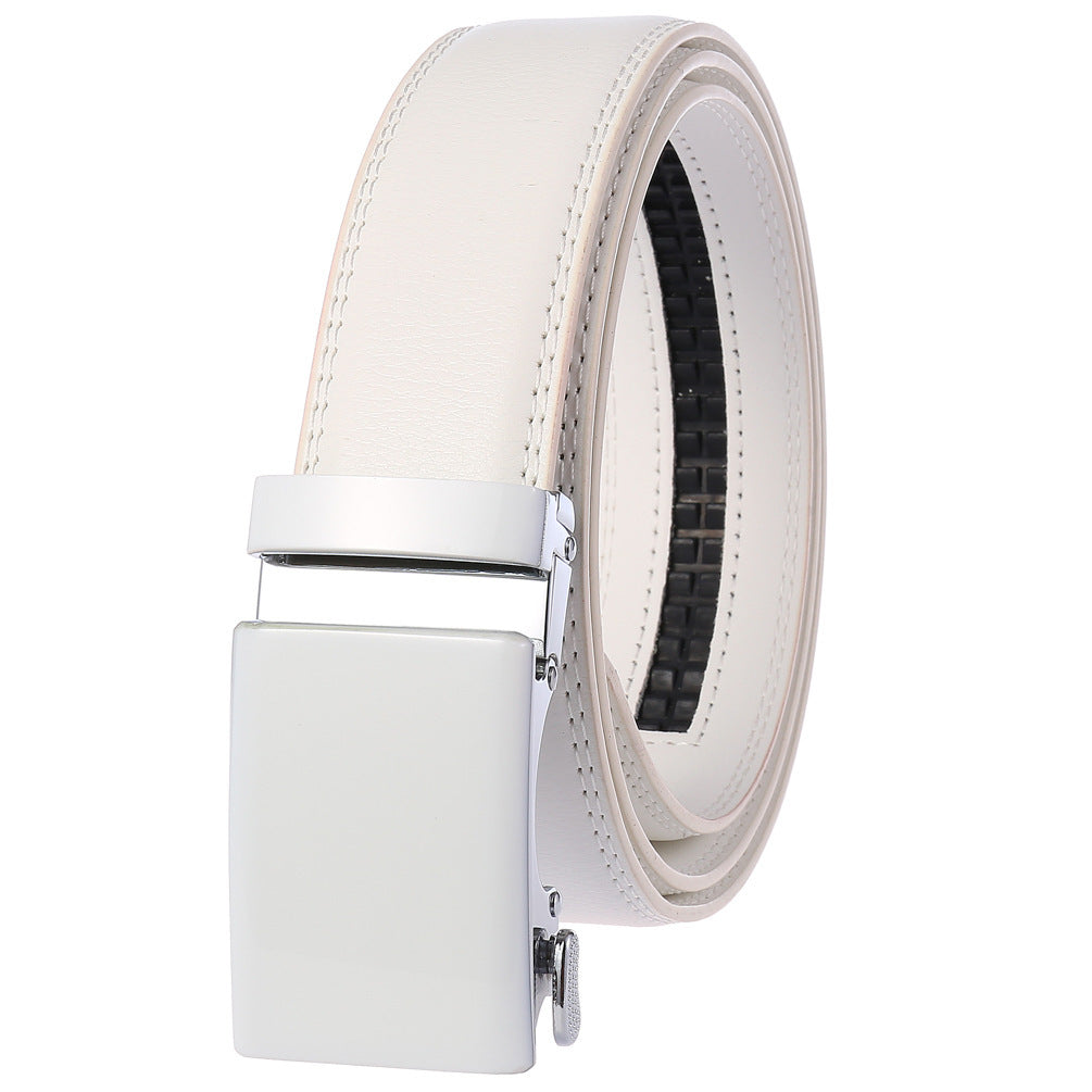 Business belt automatic buckle belt