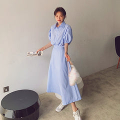 Shirt dress - Mubimart - Shirt Dress 