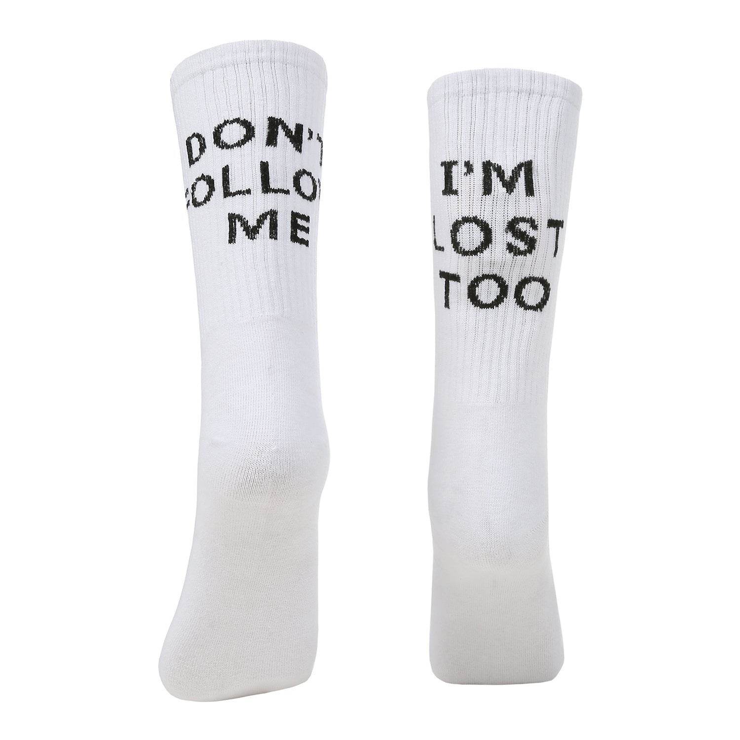 English alphabet socks ins tide socks - Mubimart