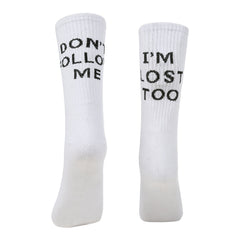 English alphabet socks ins tide socks - Mubimart -  