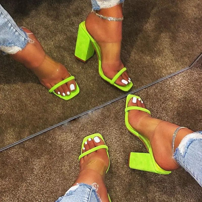 Block heel sandals