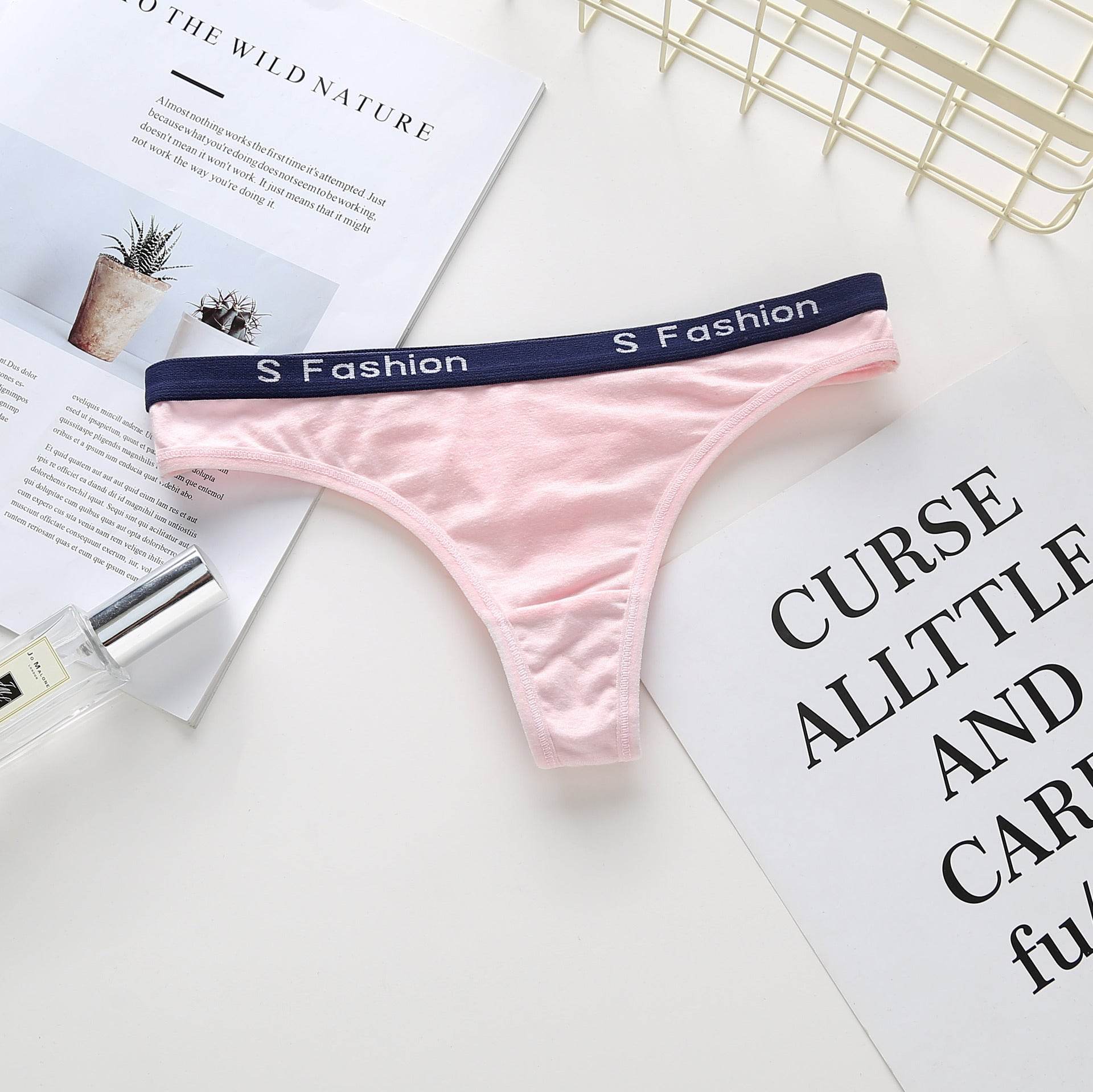 Women's cotton thong panties - Mubimart