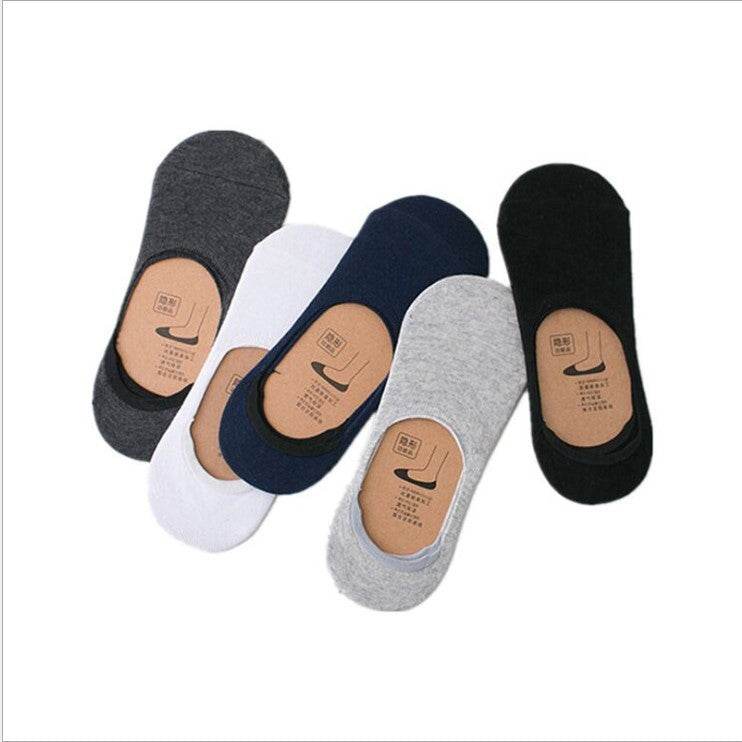 Men's Low-cut Invisible Silicone Non-slip Socks - Mubimart