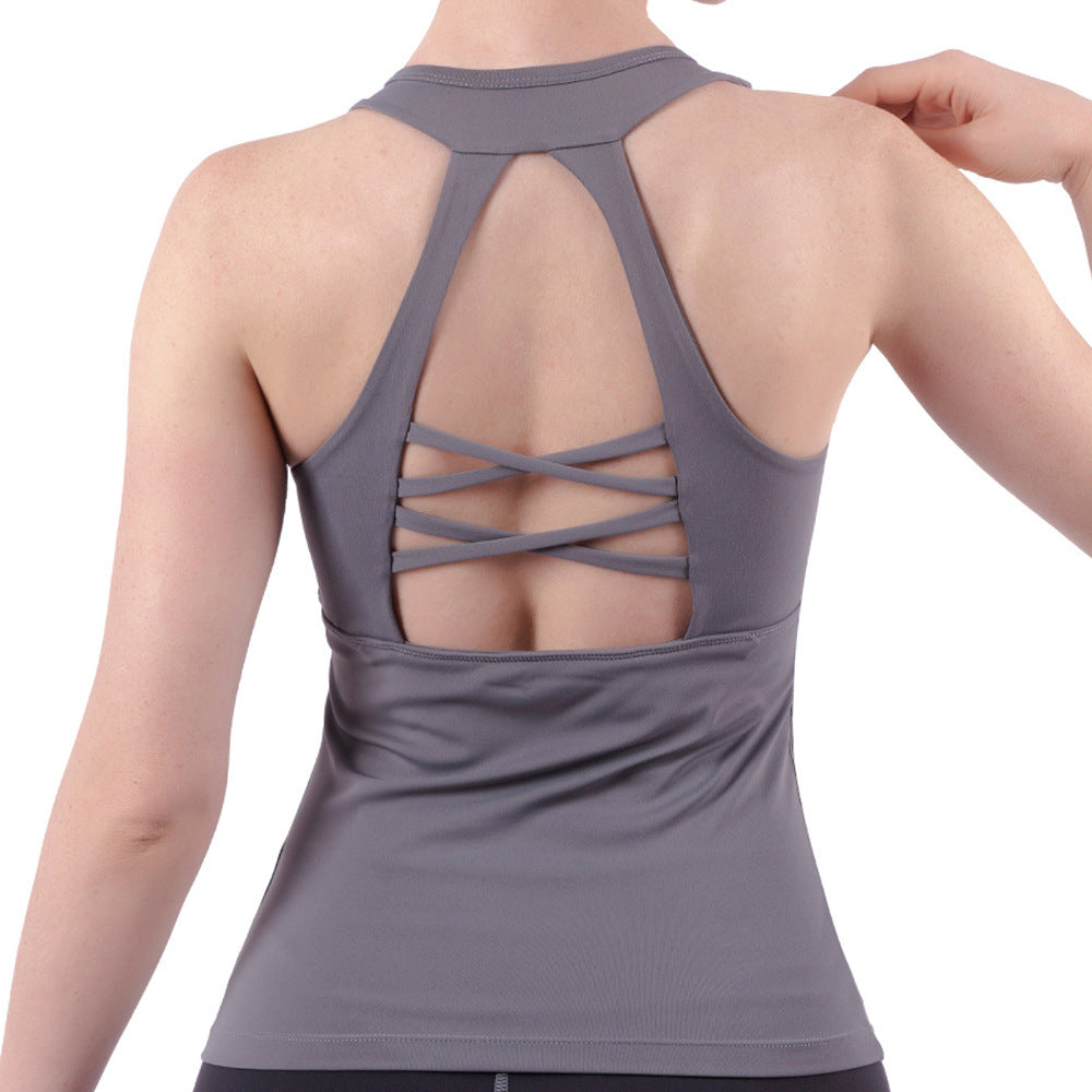 Shockproof Running Tank Top Sleeveless Women - Mubimart -  