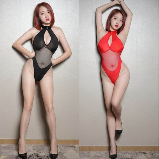 High Fork Thong Bodysuit Bodysuit Swimsuit Bikini - Mubimart