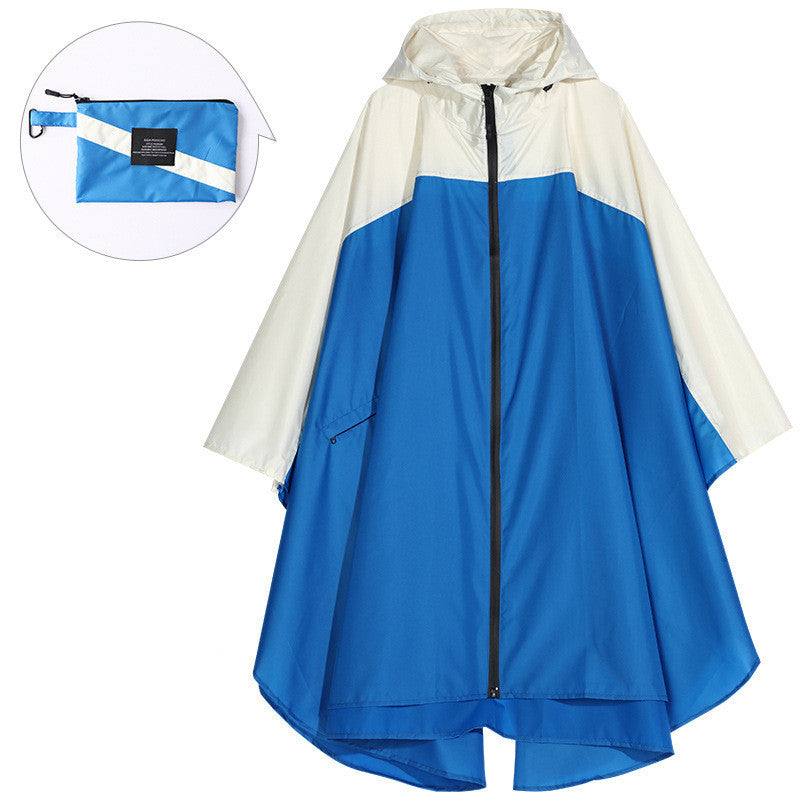 Cape stitched raincoat