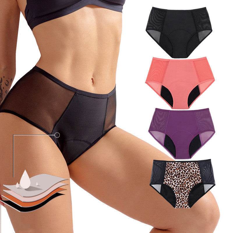 4-layer Absorption Menstrual Briefs Leak-proof Women's Menstrual Period Pants - Mubimart