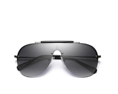 Neue Sonnenbrille Mode Einteilige Sonnenbrille mit großem Rahmen Aviator Herren Sonnenbrille