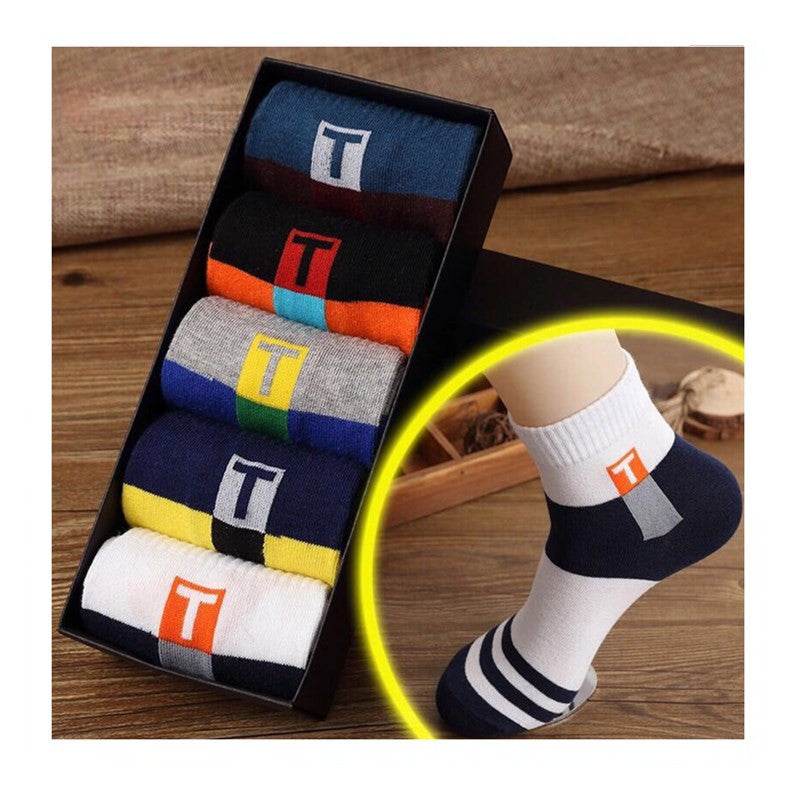 Men's In-tube Socks Trendy In-tube Socks Fashion Polyester Socks - Mubimart