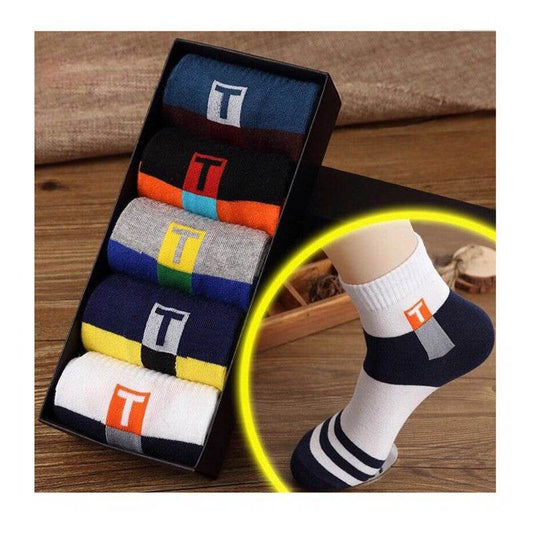 Men's In-tube Socks Trendy In-tube Socks Fashion Polyester Socks - Mubimart