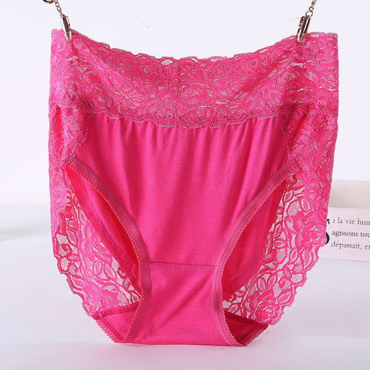 Plus Size Modal Lace Panties Women's - Mubimart -  