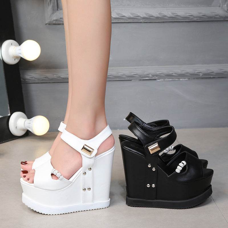 Platform Wedge Sandals - Mubimart
