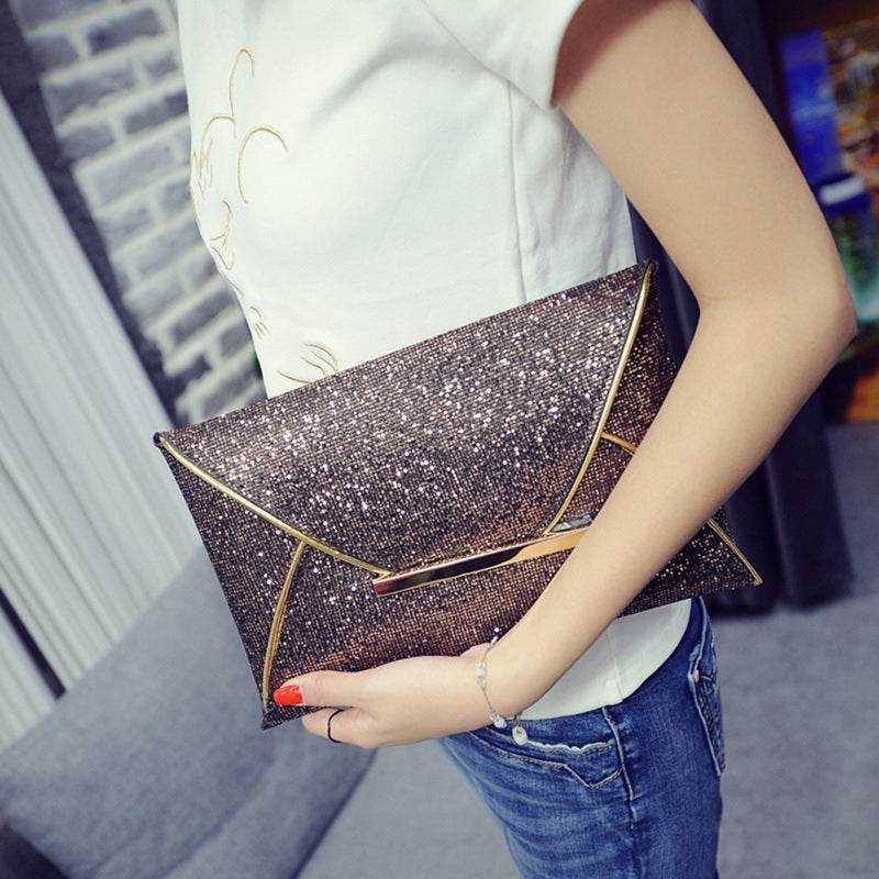 Sequin glitter clutch - Mubimart
