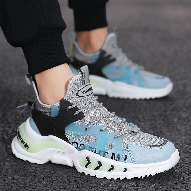 Fashion Sneakers High Top Sport Running Athletic Tennis Walking Shoes Men - Mubimart