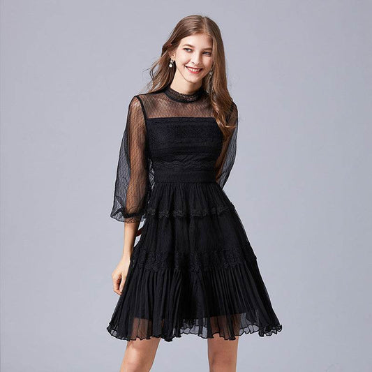 Europe And America Slim Fashion Young Black Lady Plus Size Skirt - Mubimart
