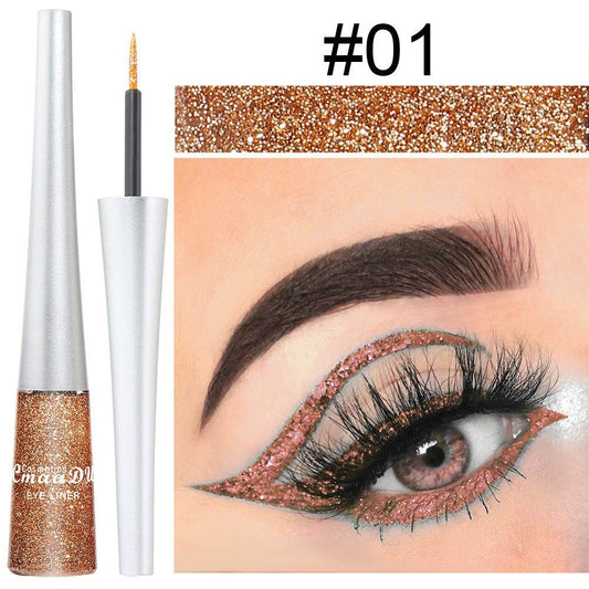 Creative Multicolor Glitter Powder Liquid Eyeliner - Mubimart