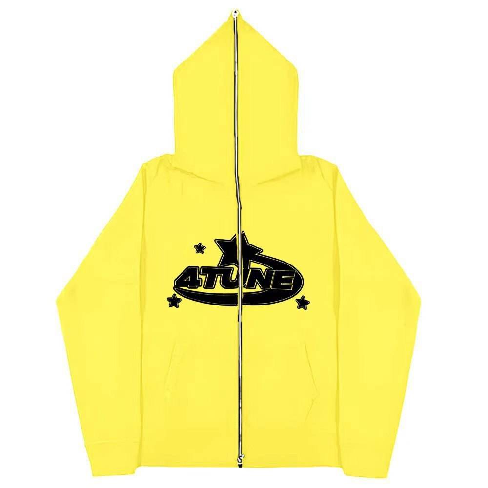 Full Face Zipper Hoodie - Mubimart